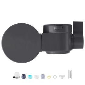 Faucet Mount Water Filter, Horizontal Water Purifier for Sink Tap, Carbon Fiber Filters, Removes Chlorine Lead with 1 Filter